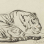 Gaston SUISSE (1896-1988) - Tigre couché.